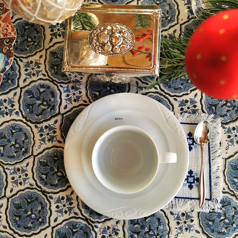 Hvid Magnolia Classic, Flad tallerken 17 cm nr. 617, Royal Copenhagen