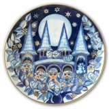 2003 The Snow Fairies' Christmas plate, The Snow Fairies' Castle, Bing & Grondahl