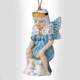 Weihnachtsfigurornament 2003, Schneefee mit Mäusen