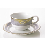 Magnolia, Grey with Gold, Coffee cup and saucer no. 071, capacity 19 cl