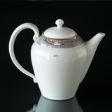 Magnolia, Grå med Guld, stor Kaffekande/eller Tekande nr. 126, Indhold 125 cl, Royal Copenhagen