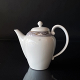Magnolia, Grå med Guld, stor Kaffekande/eller Tekande nr. 128, Indhold 100 cl, Royal Copenhagen