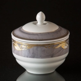 Magnolia, Grey with Gold, Sugar bowl with cover no. 159, capacity 27 cl