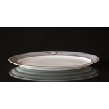 Magnolia, Grey with Gold, Oval Serving Dish no. 374 33 cm., Royal Copenhagen