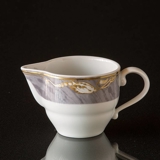 Magnolia, Grey with Gold, Cream Jug no. 392, capacity app. 10 cl, Royal Copenhagen