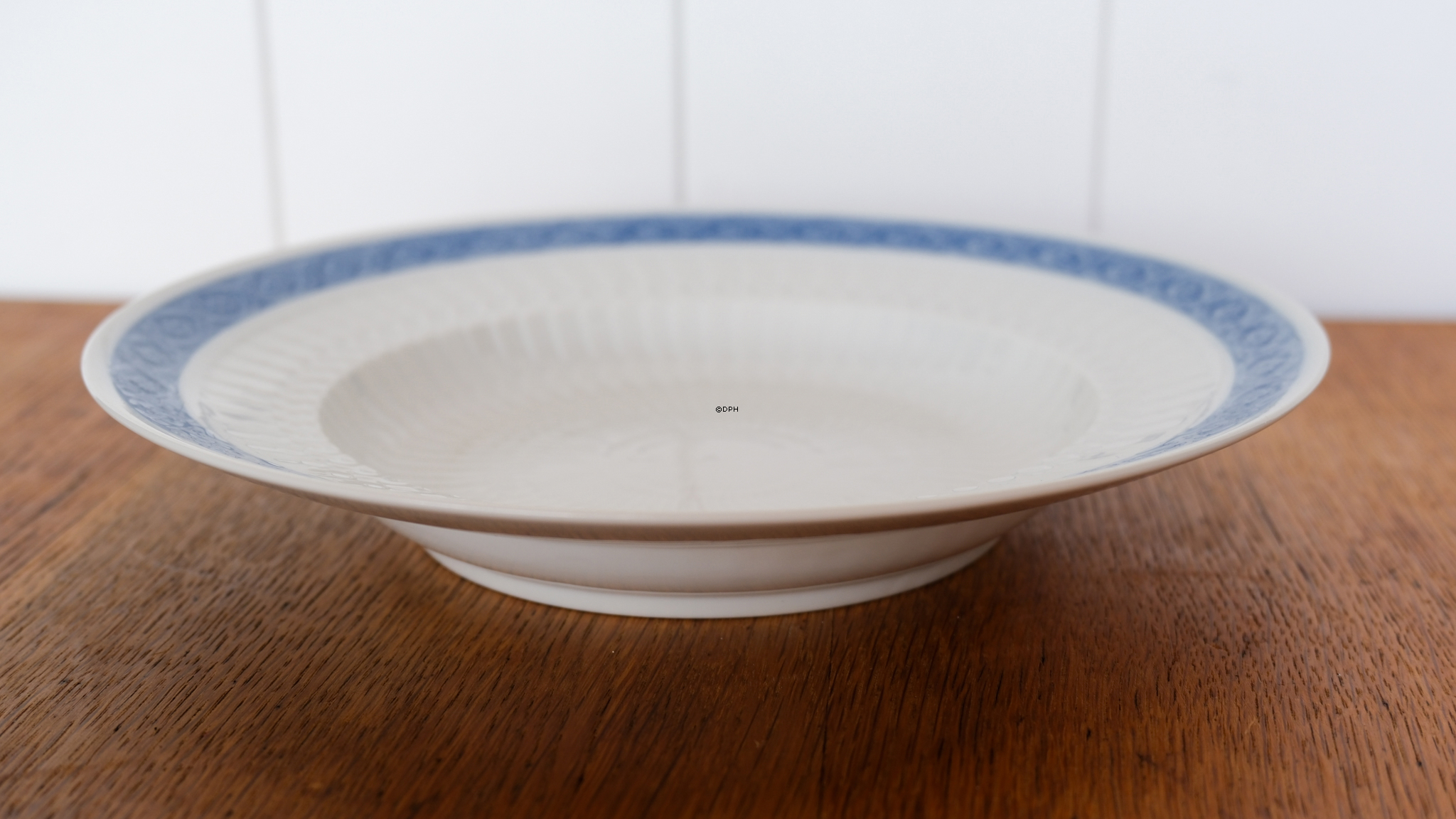 Blå vifte, stor dyb tallerken 25 cm nr. 11514, Royal Copenhagen