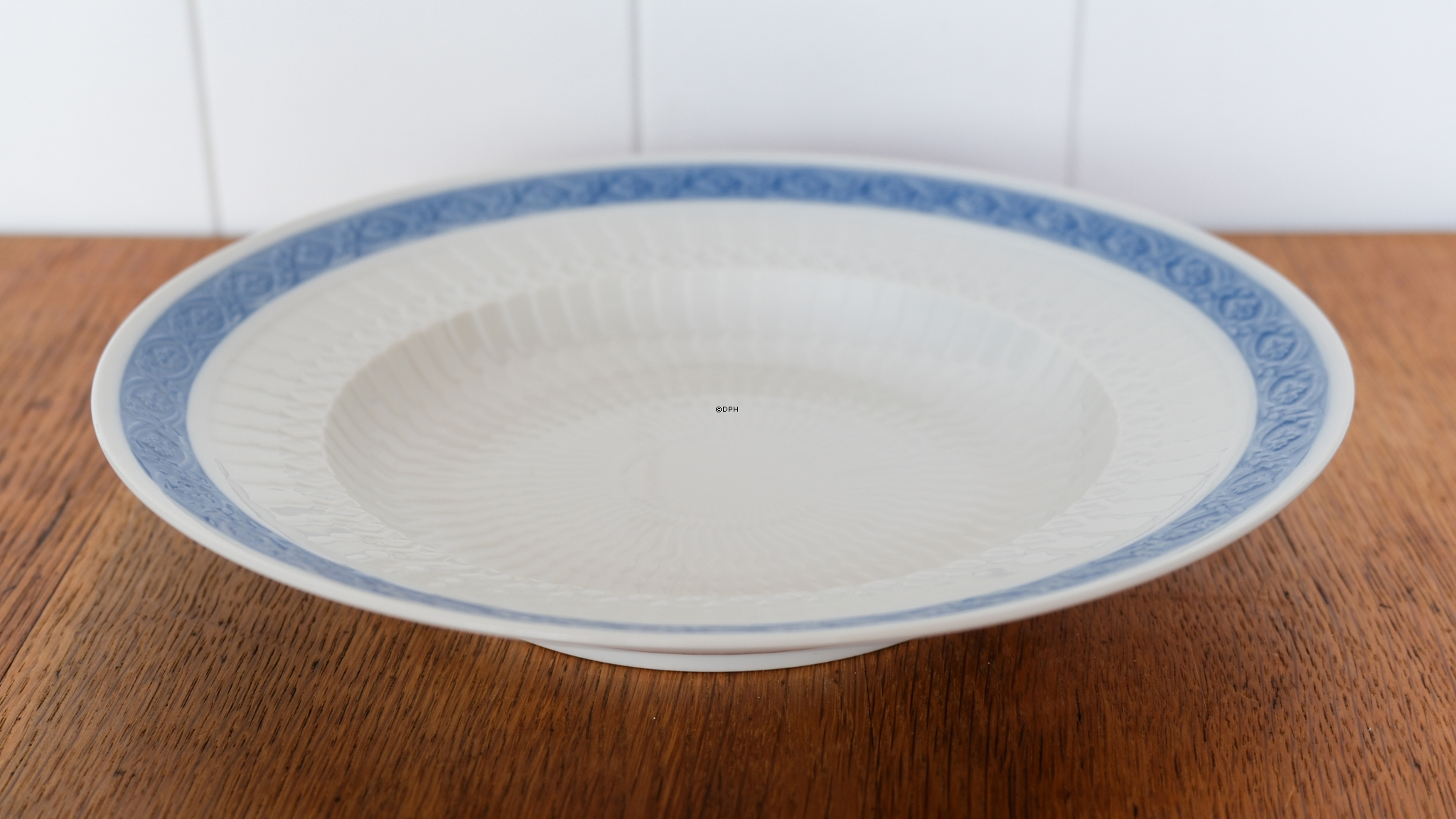 Blå vifte, stor dyb tallerken 25 cm nr. 11514, Royal Copenhagen