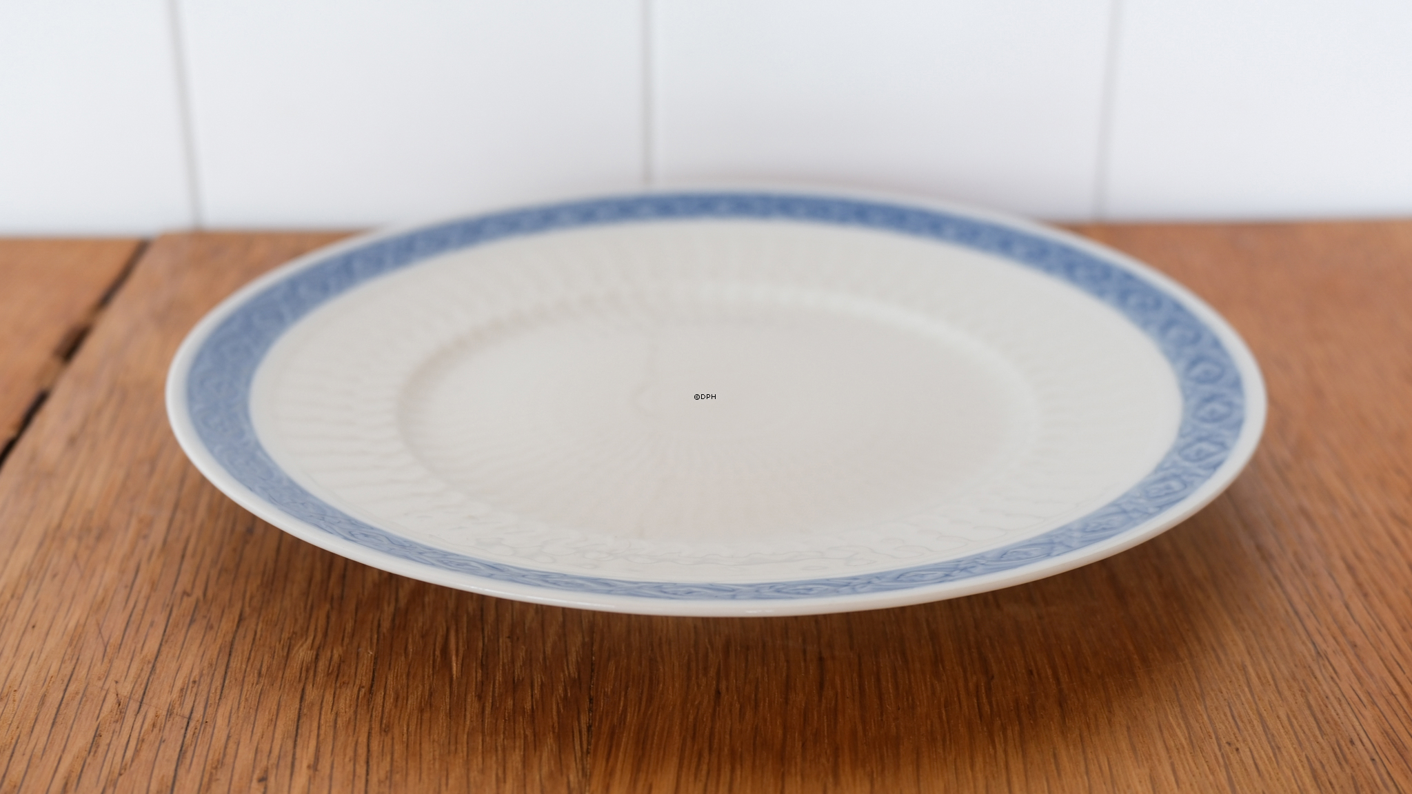 Blå vifte, flad tallerken 22 cm nr. 11520, Royal Copenhagen