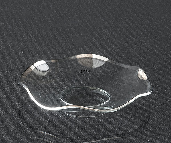 Bølget lysmanchet, sølv Ø 7cm (indvendigt hul 2,5cm)