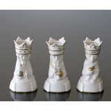 Three wise men, candlesticks, set of 3, Caspar, Melchior, Balthazar, Royal Copenhagen