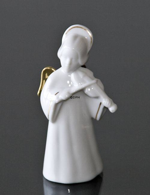 Heavenly Musik, Engel m/Violin m/guld, Bing & Grøndahl nr. 322