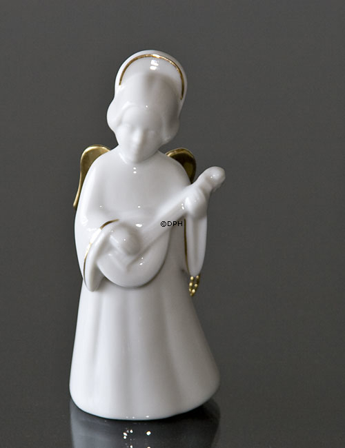 Heavenly Musik, Engel m/Mandolin m/guld, Bing & Grøndahl nr. 328