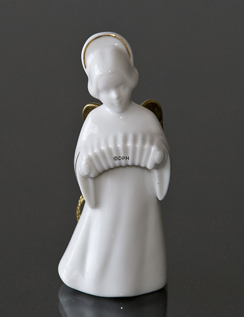 Heavenly Musik, Engel m/Accordion m/guld, Bing & Grøndahl nr. 329