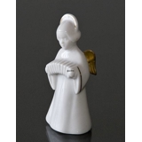 Heavenly Musik, Engel m/Accordion m/guld, Bing & Grøndahl nr. 329