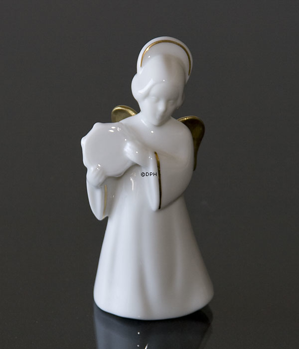 Heavenly Musik, Engel m/Tambourine m/guld, Bing & Grøndahl nr. 330