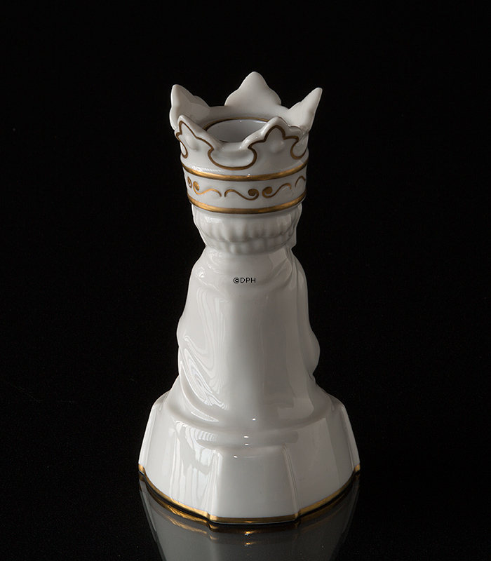 Balthazar, konge med myrra, en af de hellige tre konger, Royal Copenhagen lysestage nr. 335