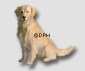 Golden Retriever, Royal Copenhagen hunde figur nr. 039