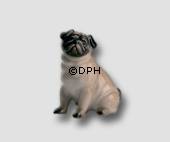 Mops, Royal Copenhagen hunde figur nr. 041