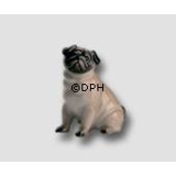 Mops, Royal Copenhagen hunde figur nr. 041