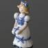 Børnenes Jul 2000 Lisa, Figur ornament, pige med gave Royal Copenhagen | År 1999 | Nr. 1246738 | DPH Trading