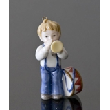 Børnenes Jul 2002, Figur ornament, dreng med tromme og trompet