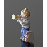Børnenes Jul 2002, Figur ornament, dreng med tromme og trompet