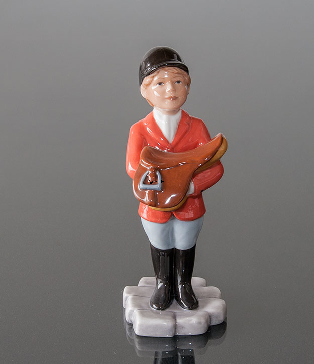 Pige med saddel, Royal Copenhagen ridefigur nr. 762