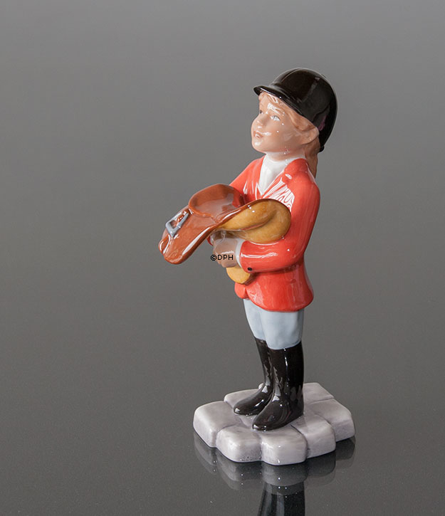 Pige med saddel, Royal Copenhagen ridefigur nr. 762
