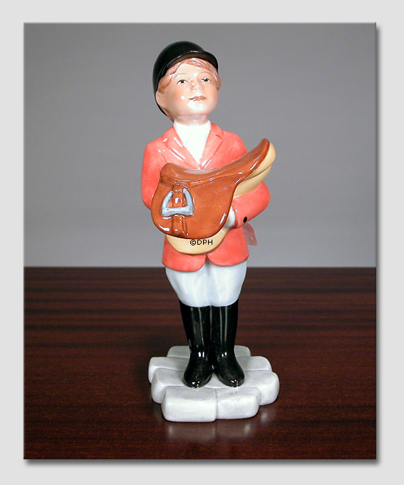 Pige med saddel, Royal Copenhagen ridefigur nr. 762