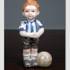 Michael, Dreng som spiller fodbold. Figur i Royal Copenhagens serie af minibørn | Nr. 1249007 | Alt. 1249007 | DPH Trading