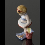 Christina, Badepige. Figur i Royal Copenhagens serie af minibørn nr. 012