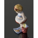 Christina Mädchen im Badeanzug. Aus der Serie der Mini-Kinder von Royal Copenhagen, Figur Nr. 012