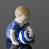 Baby boy with ball, Royal Copenhagen figurine no. 024