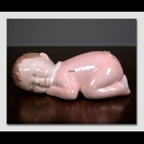 Schlafendes Baby, Royal Copenhagen Figur Nr. 025