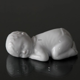 Sovende baby, hvid Royal Copenhagen figur nr. 030