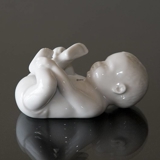 Baby plaudert, weiße Royal Copenhagen Figur Nr. 031