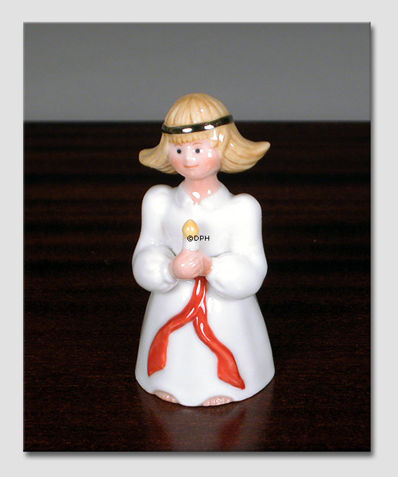 Lene, Luciapige med lys, Royal Copenhagen figur nr. 036