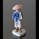 Fastelavnsfigur, Kineserpige, udklædt barn, Royal Copenhagen figur nr. 045