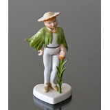Fastelavnsfigur, Blomsterdreng, udklædt barn, Royal Copenhagen figur nr. 046