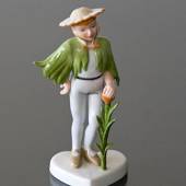 Fastelavnsfigur, Blomsterdreng, udklædt barn, Royal Copenhagen figur
