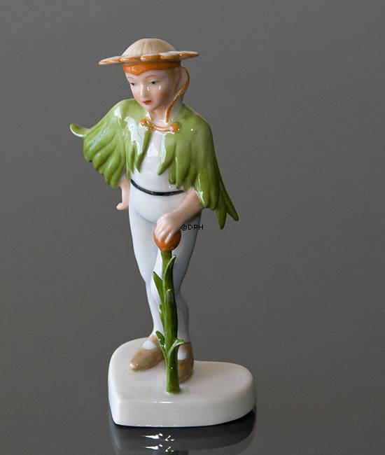Fastelavnsfigur, Blomsterdreng, udklædt barn, Royal Copenhagen figur nr. 046