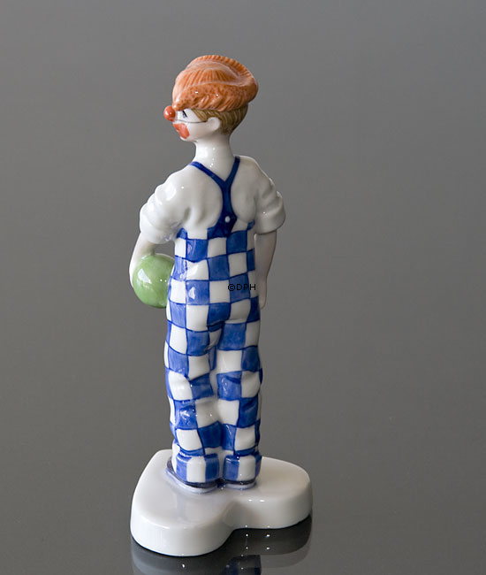 Fastelavnsfigur, Klovn, udklædt barn, Royal Copenhagen figur nr. 047