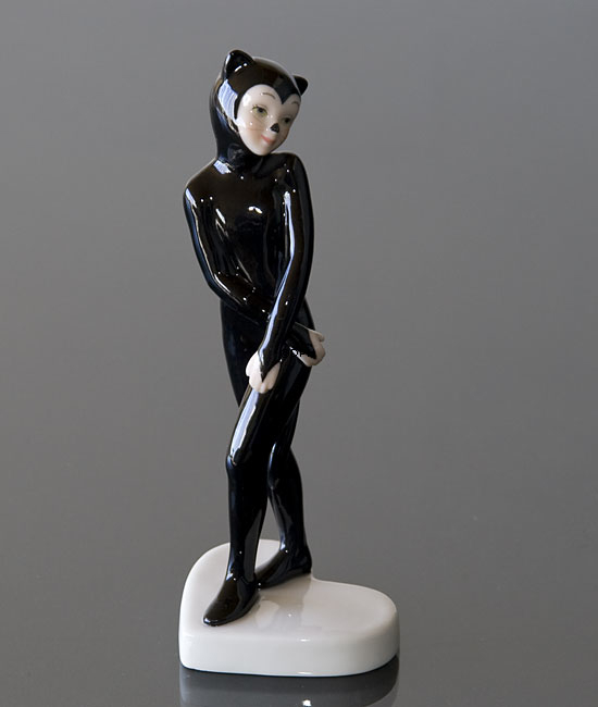 Fastelavnsfigur, Kat, udklædt barn, Royal Copenhagen figur nr. 048