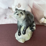 Racoon on Rock looking up, Royal Copenhagen figurine no. 057