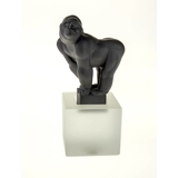 Schwarzer Gorilla, Königliche Kopenhagen-Affenfigur Nr. 065