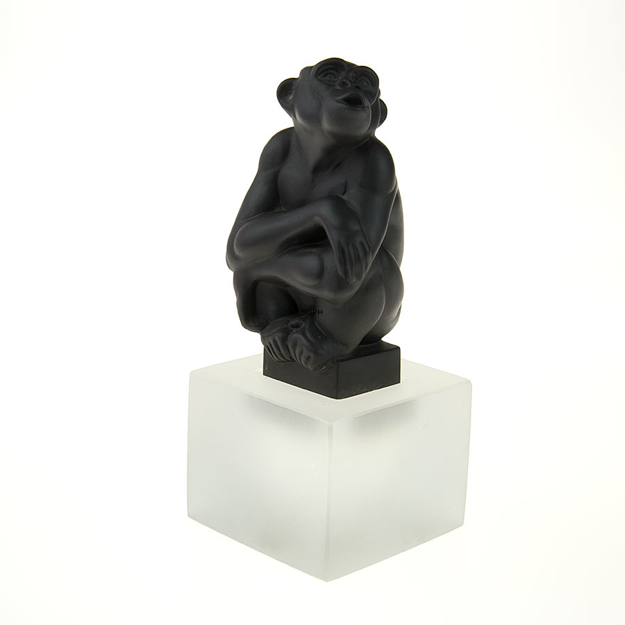 Sort chimpanse, Royal Copenhagen abefigur nr. 066
