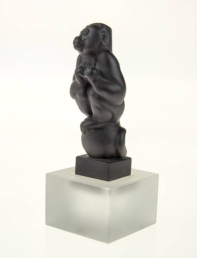 Sort Sørge-cappuciner abe, Royal Copenhagen figur af abe nr. 068