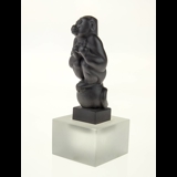 Black Chapuchin Monkey, Royal Copenhagen monkey figurine no. 068