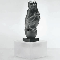 Sort Sørge-cappuciner abe, Royal Copenhagen figur af abe nr. 068