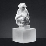 Hvid chimpanse, Royal Copenhagen abe figur nr. 071